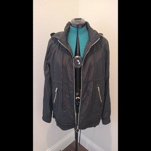 SEEK the Label Black Anorak Zipper Jacket Womens Size Medium